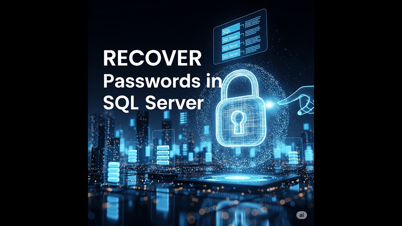 RECUPERAR CONTRASEÑA EN SQL SERVER || CAMBIAR LA CONTRASEÑA EN SQL SERVER || Recoverd Password