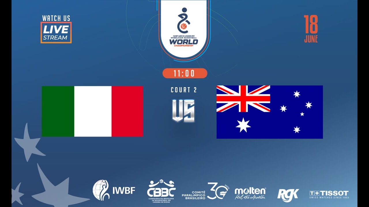 Italy vs Australia | Quarter-Final | 2025 IWBF U23 World Championship