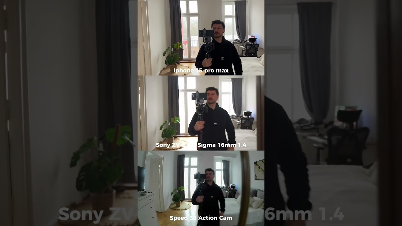 Iphone vs Sony ZV-E10 vs Action cam 🔥
