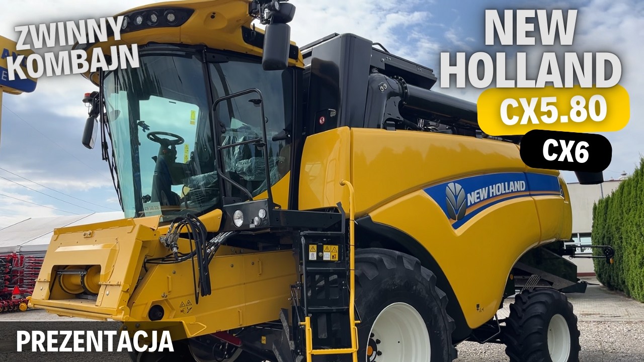 NEW HOLLAND CX5.80 - zwinny kombajn z ciekawymi rozwiązaniami | Prezentacja / test kombajnu