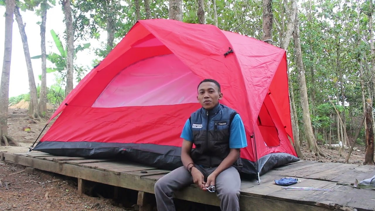 Review Spesifikasi dan cara pasang Tenda Dome Elite LWY Kapasitas 6 Orang Lengkap