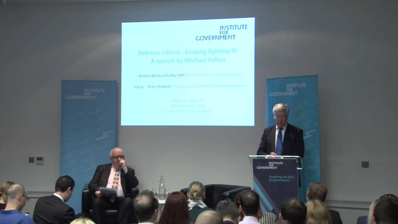 Michael Fallon: defence reform &ndash; keeping fighting fit