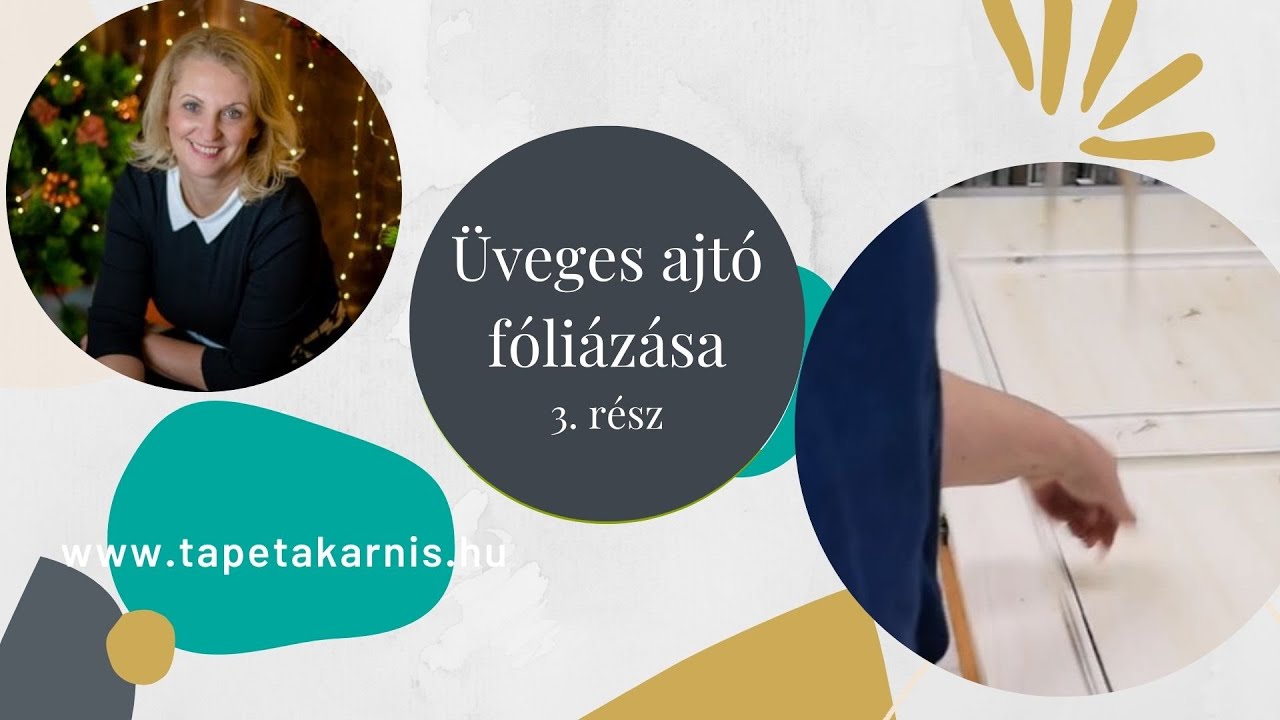 Üveges ajtó befóliázása 3. rész