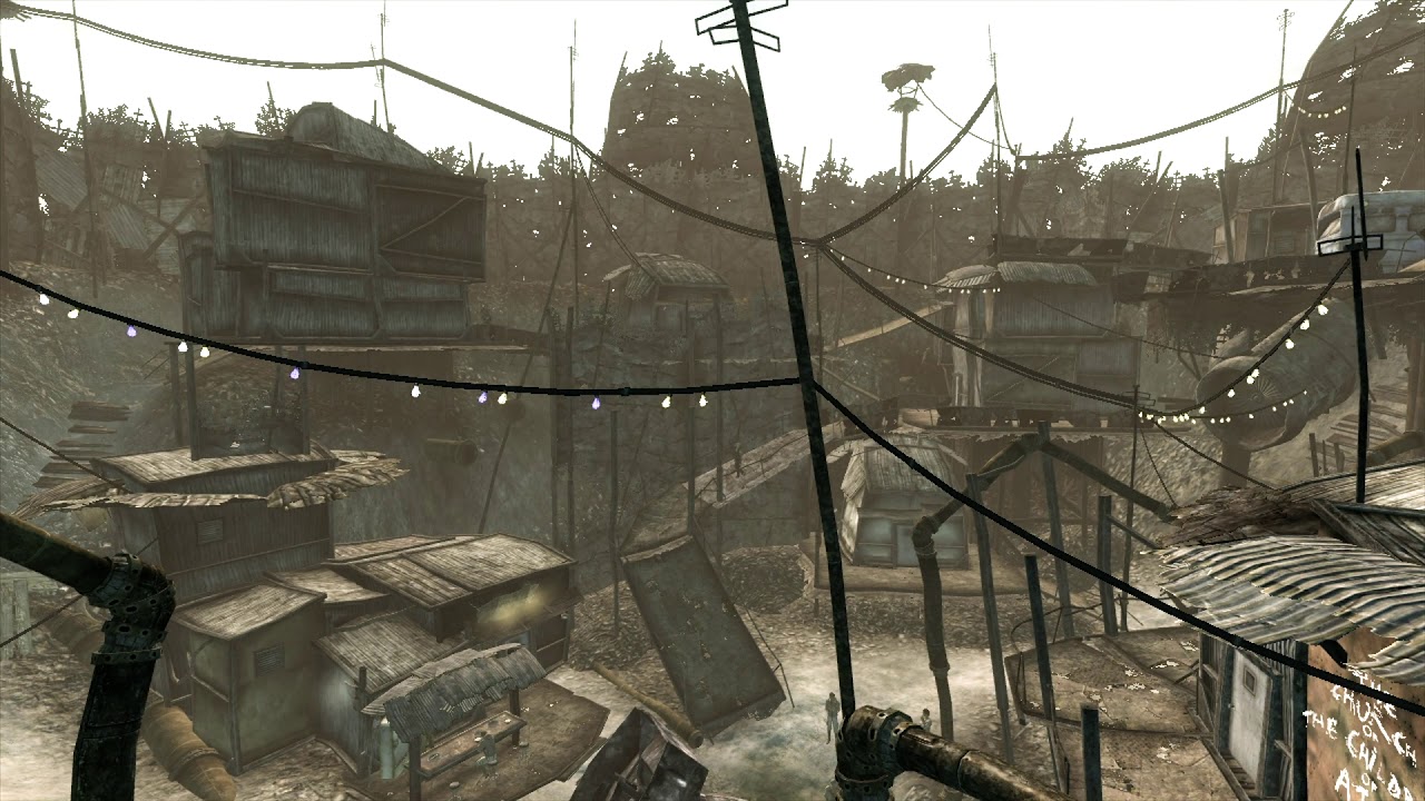Fallout 3 - Megaton Ambiance 2 (ambient music, wind, footsteps)