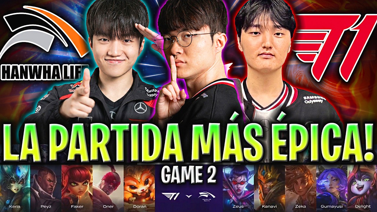 FAKER Y T1 EN LA PARTIDA M&Aacute;S &Eacute;PICA!😱 | T1 vs HLE Game 2 LCK SPRING 2026 en ESPA&Ntilde;OL