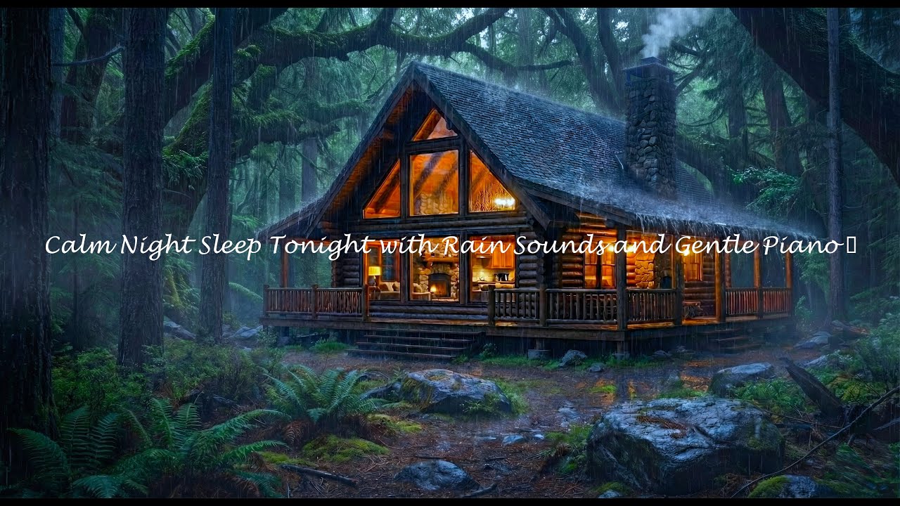 Sleepless Again Tonight? Rain Sounds and Piano to Ease Insomnia 💤 #vVT