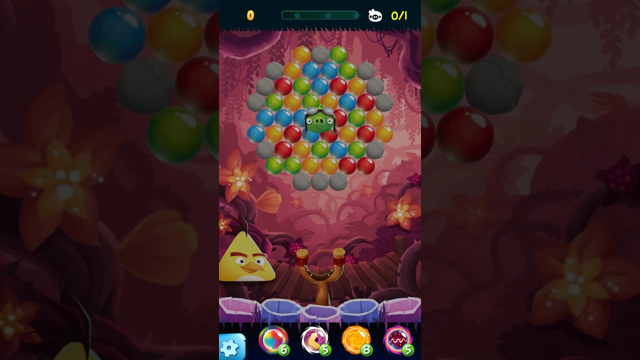 Angry Birds POP Bubble Shooter - Level 45. Gameplay