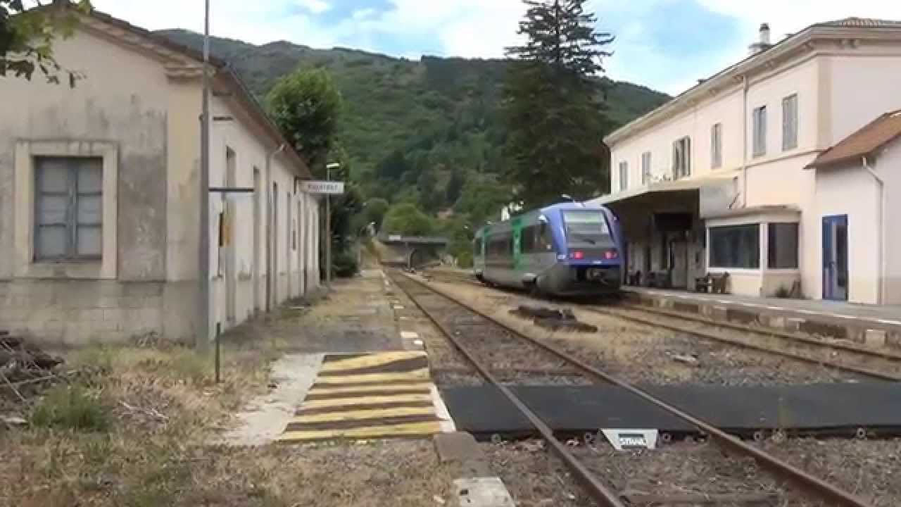 TER sur la ligne des Cévennes - Trains réels - juillet 2015 - HD
