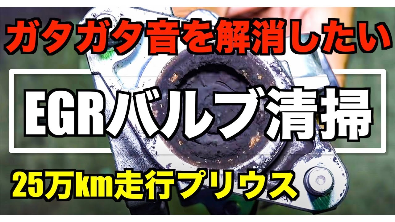 25万km 7万円の30プリウスのエンジンがガタガタする！その原因と対策！（EGRバルブ清掃方法）
