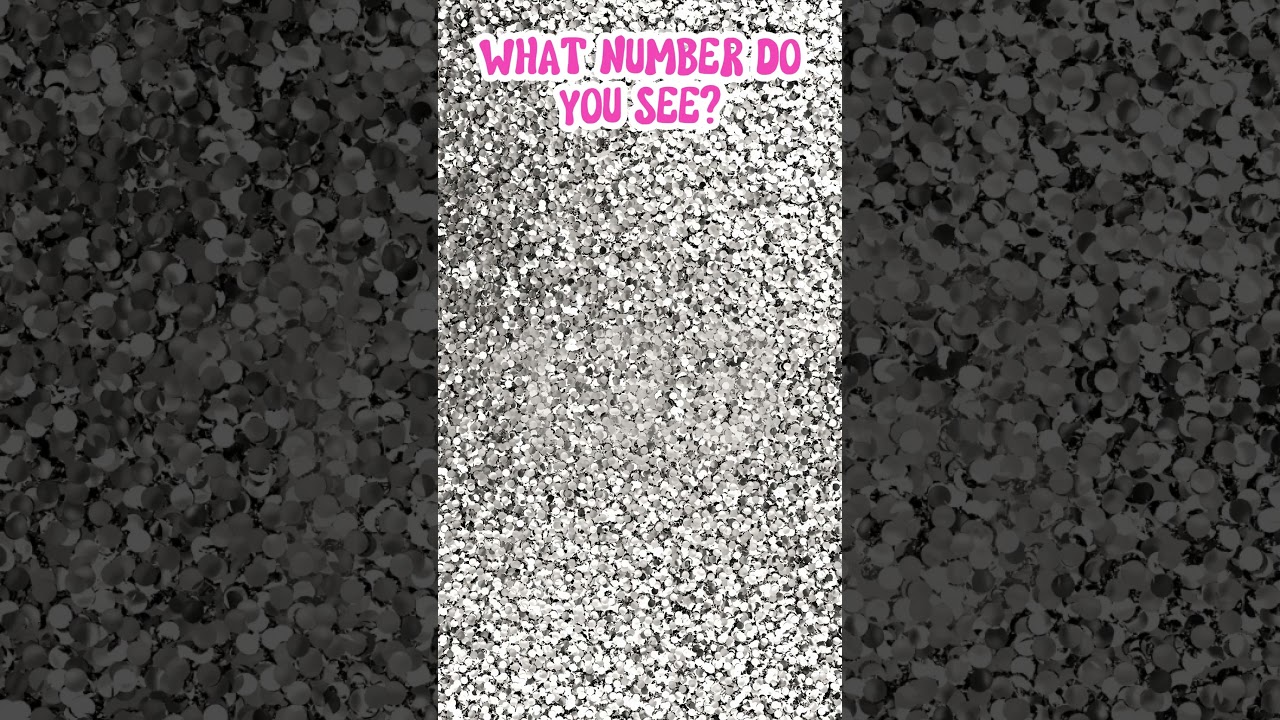 What Number Do You See? 👁️&zwj;🗨️ Eye Test #brainteasers #puzzles #opticalillusion