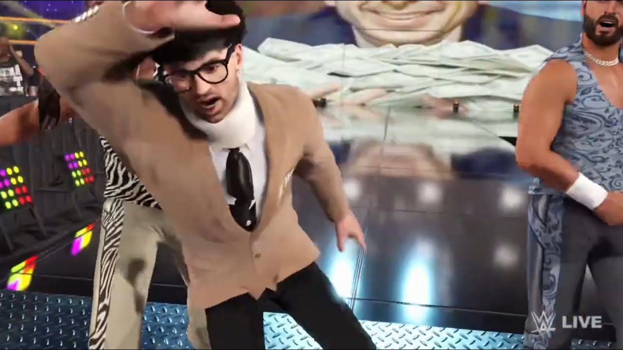 Hilarious Custom Young Buck’s entrance with Tony Khan as their manager