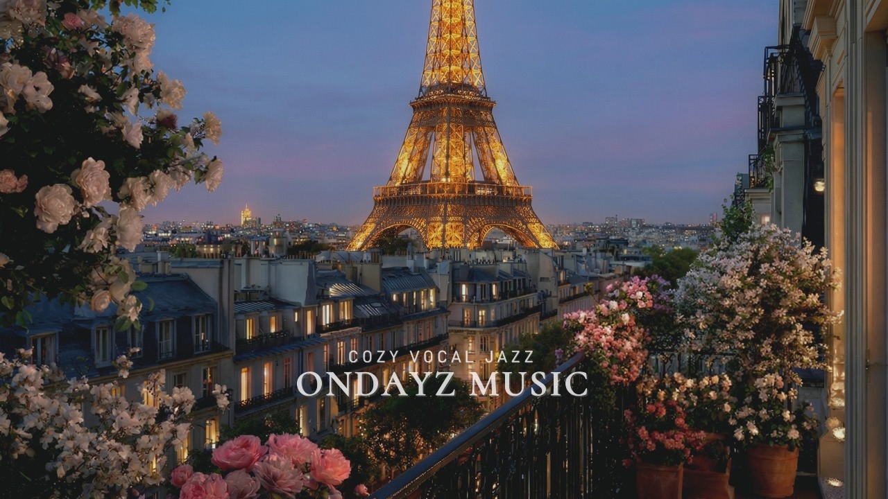 지친 하루의 끝, 내 방을 에펠탑 뷰 라운지로 만들어주는 로맨틱 재즈 🍷 | Relaxing Paris Jazz Playlist
