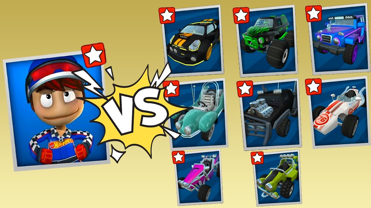 Hot Wheels Rez Crew Vs 8 Cars Battle | BB Racing 2