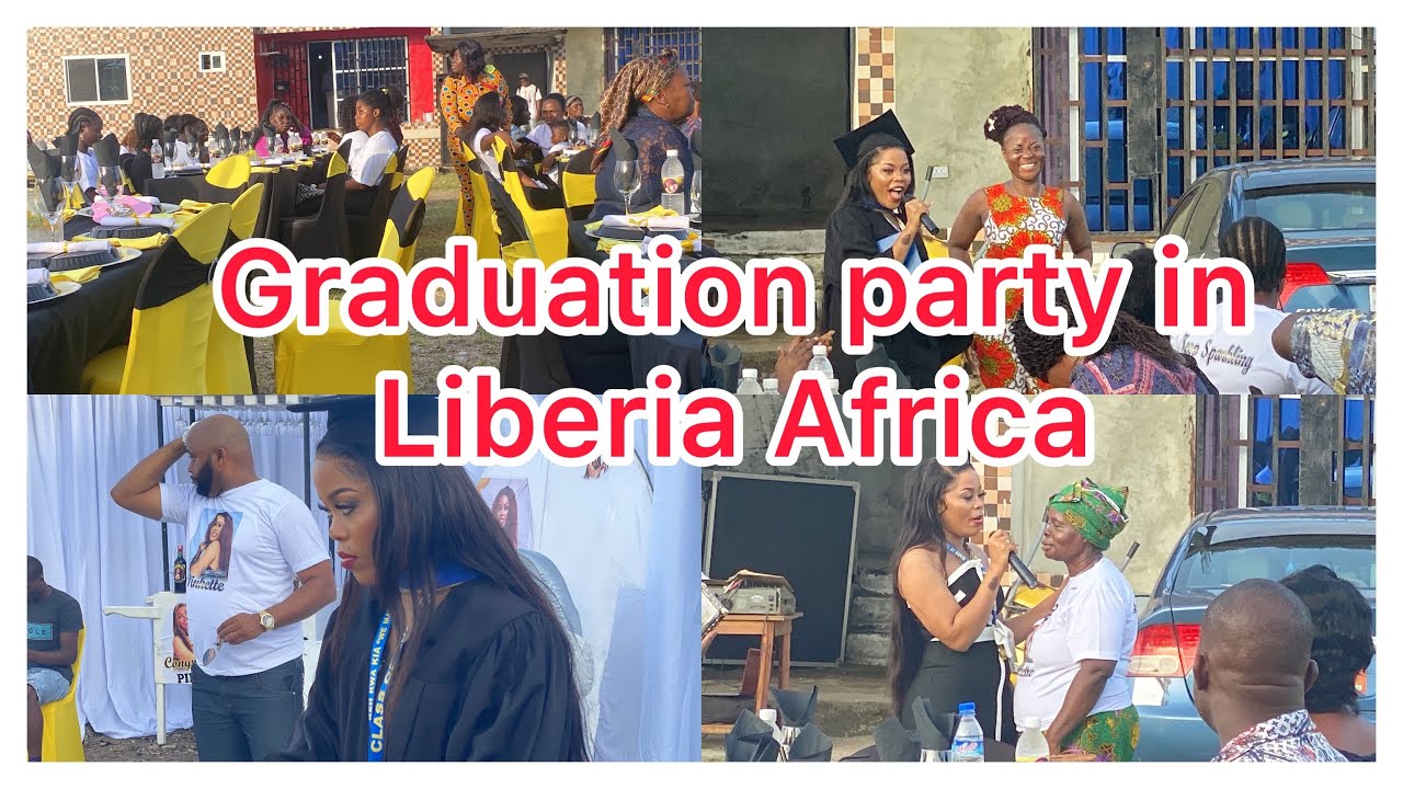 Graduation celebration in Liberia Africa