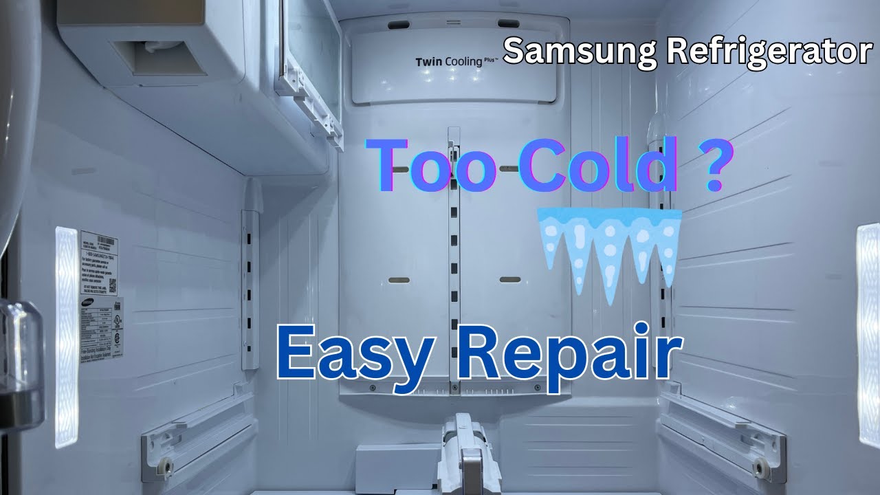 Холодильник Samsung слишком холодный и замораживает продукты. Простой ремонт.