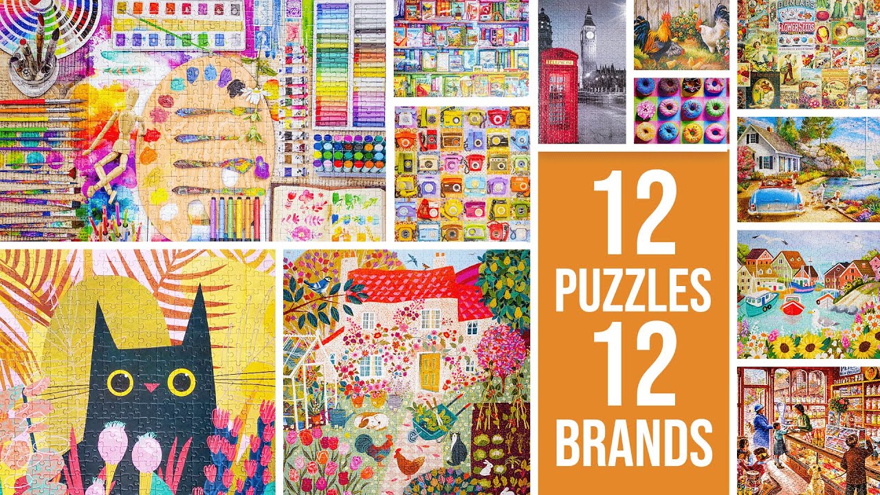 12 Puzzles / 12 Brands | Reviewing Fred Puzzles, Clementoni, Buffalo Games, EeBoo and MORE!