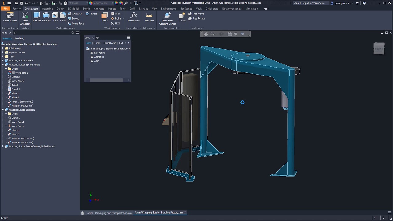 Autodesk Inventor - Animowanie obiekt&oacute;w z iLogic