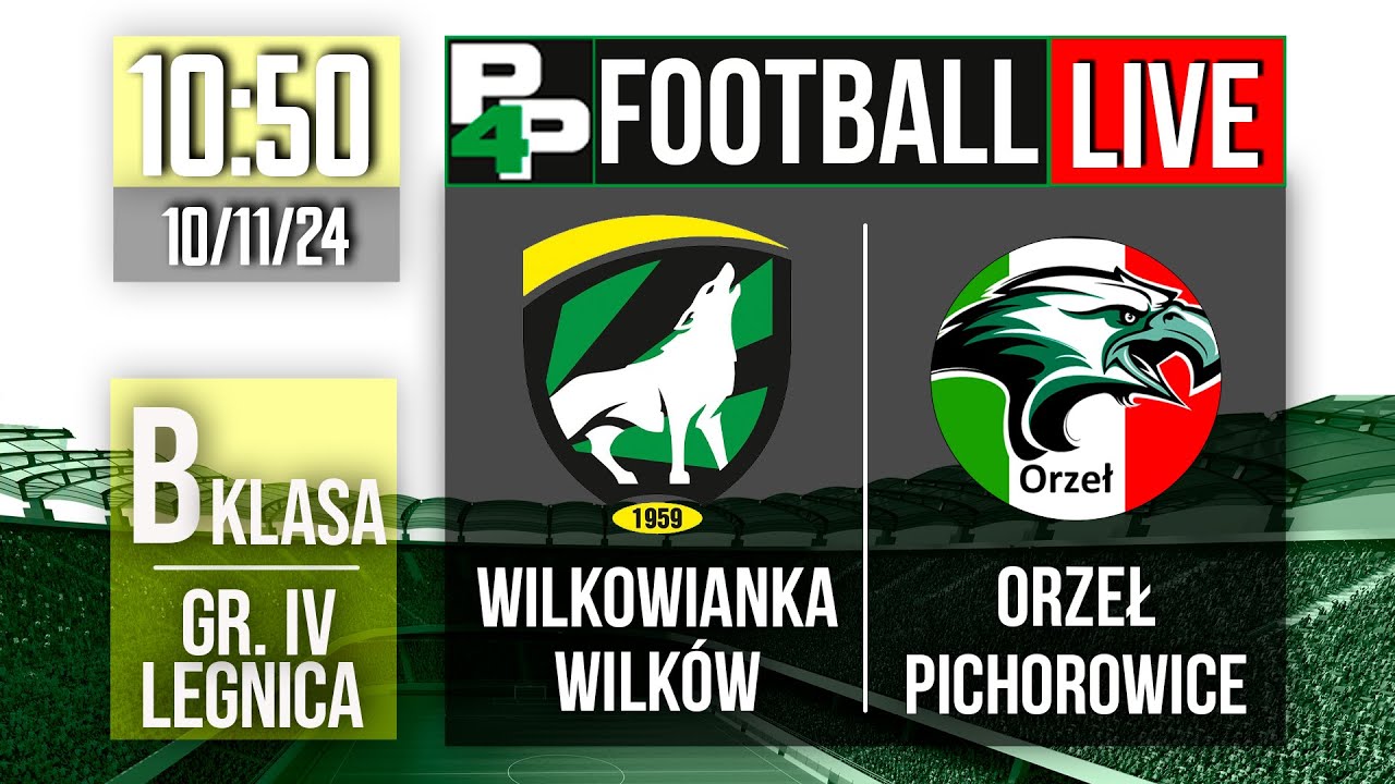 [B-KLASA, LEGNICA IV] Wilkowianka Wilk&oacute;w - Orzeł Pichorowice | 11 kolejka