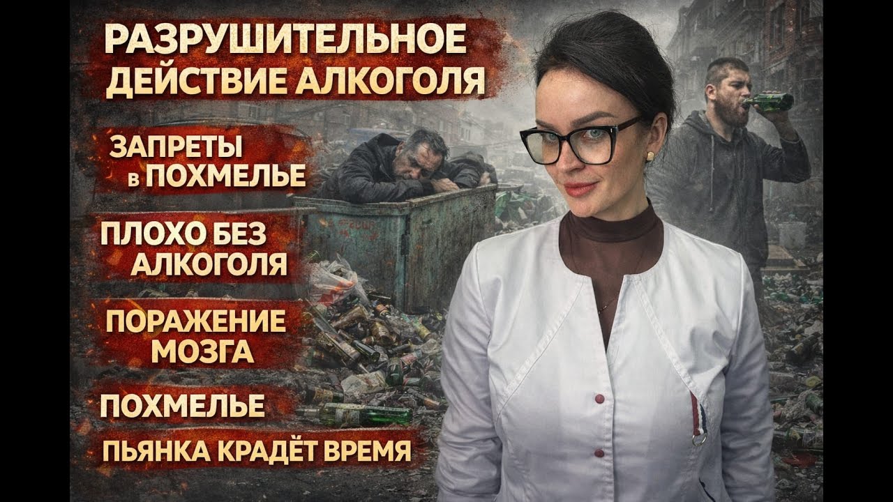 Разрушительное действие алкоголя. Похмелье. Вся правда