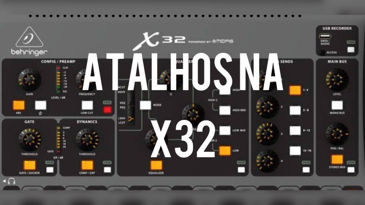 Funções de assing behringer x32 / atalhos na x32