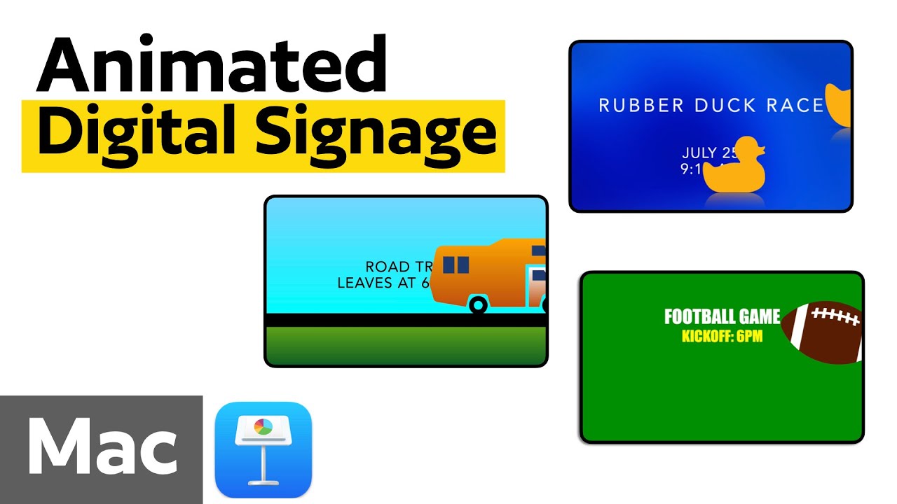 Digital Signage using Keynote on Mac