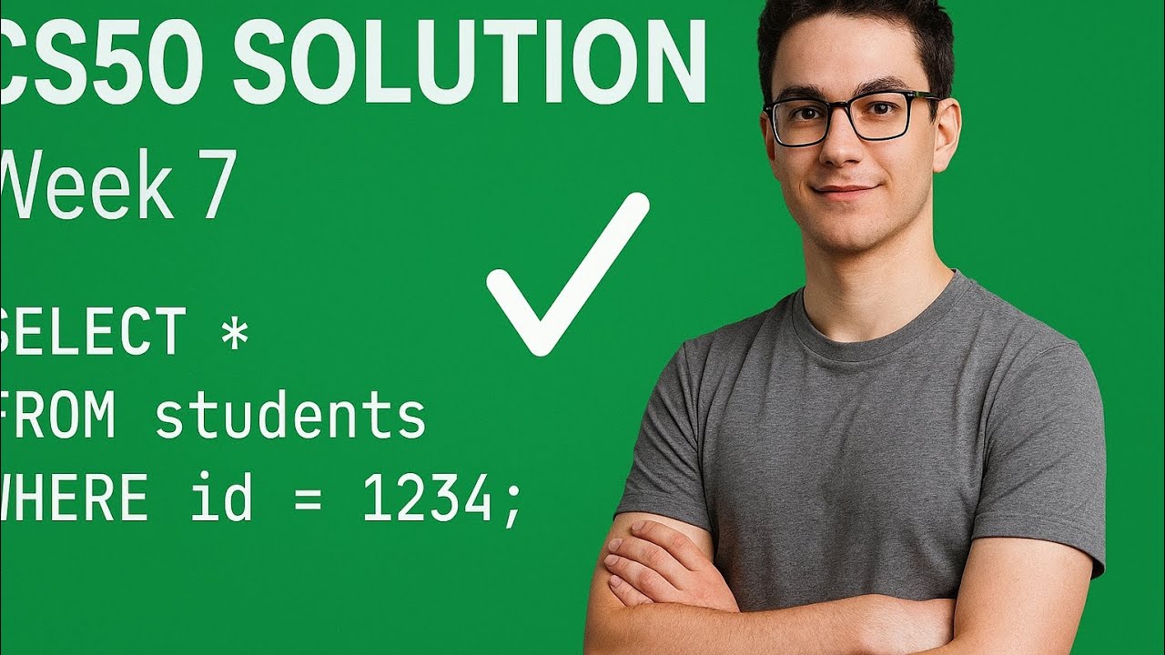 CS50x 2026 | شرح حلول Week 7 – SQL خطوة بخطوة