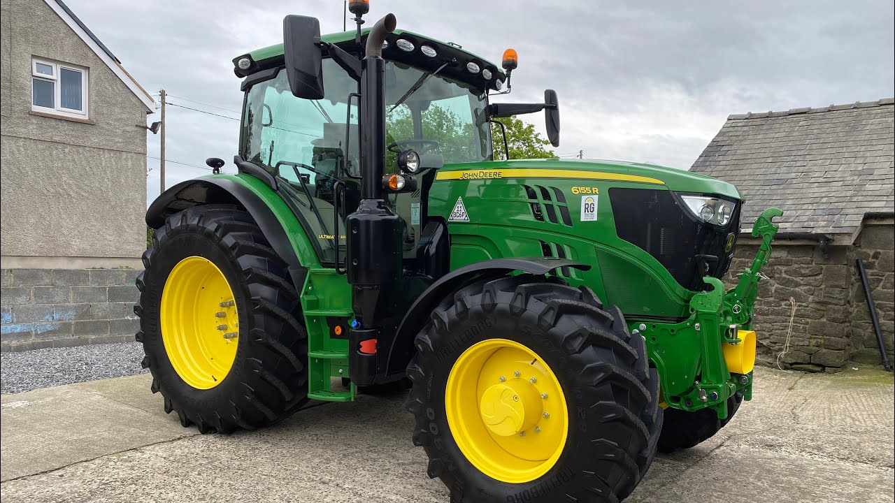 JOHN DEERE 6155R TRACTOR 50K COMMAND PRO