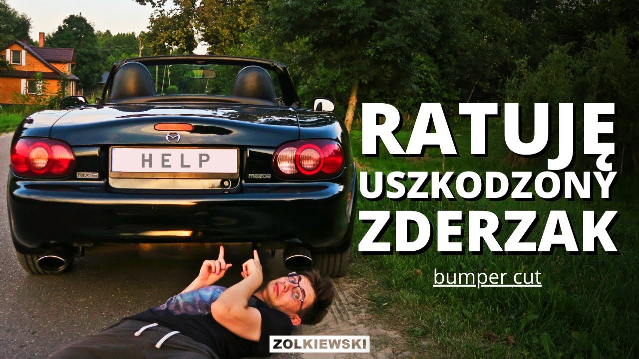 Ratuje uszkodzony tylny zderzak w Mazdzie MX5 | Podcinam zderzak i naprawiam zaczepy 🔥