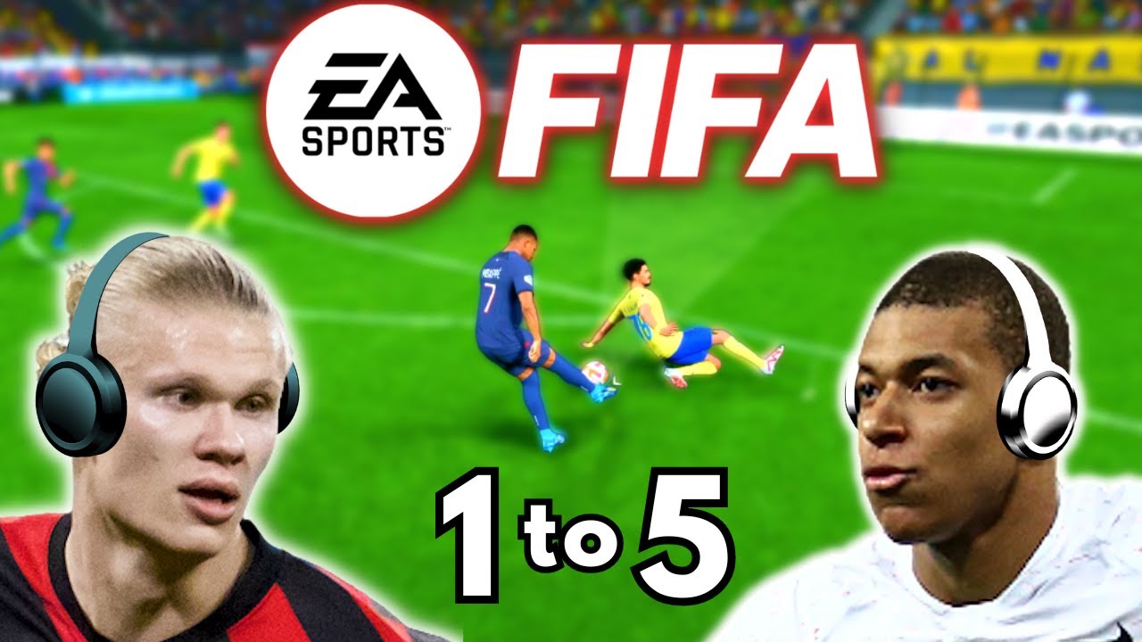 Haaland & Mbappé play FIFA 1-5!
