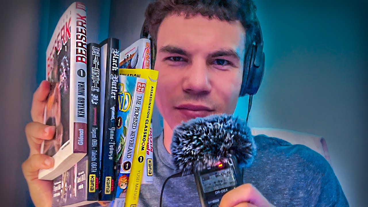 ASMR Chuchotements : MES MANGAS (intense avec le Tascam)