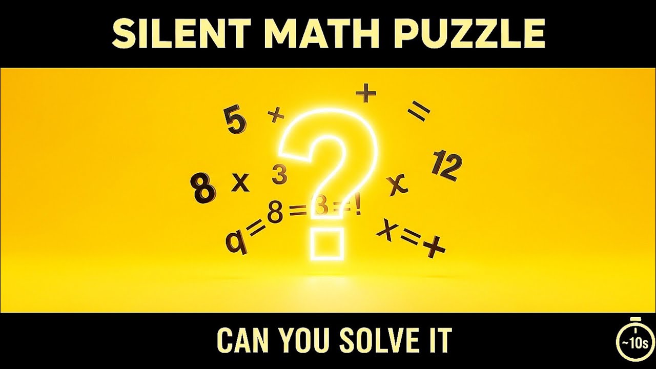 Silent Math Puzzle Livestream 