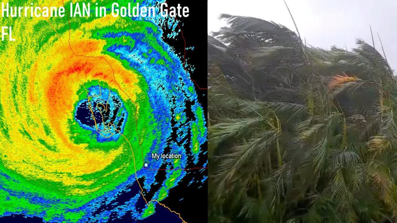 Hurricane Ian in Golden Gate FL (Long/Full Video)