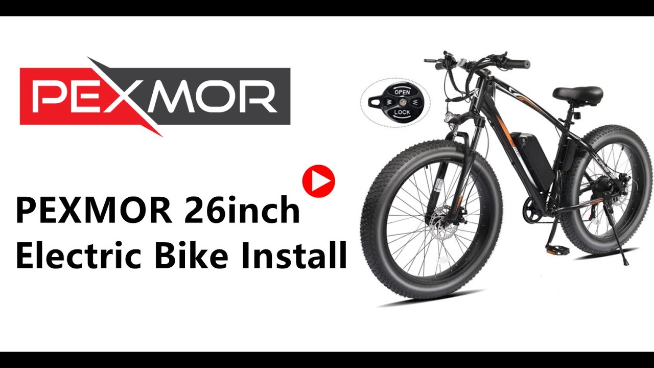 PEXMOR Electric Bike for Adults 26inch Fat Tire Ebike Shimano 7 Speed 500W Electric Bicycle