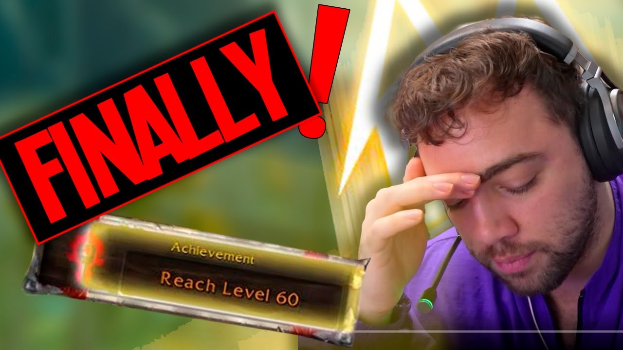 Mizkif Finally hits lvl 60