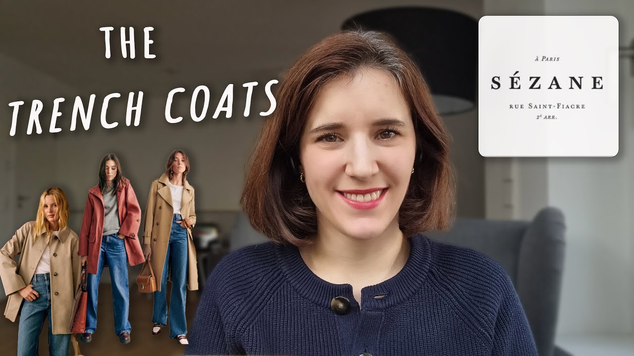Review & Try-on haul - Sézane Trench-Coats ✨ (and a mid-season jacket 😁)