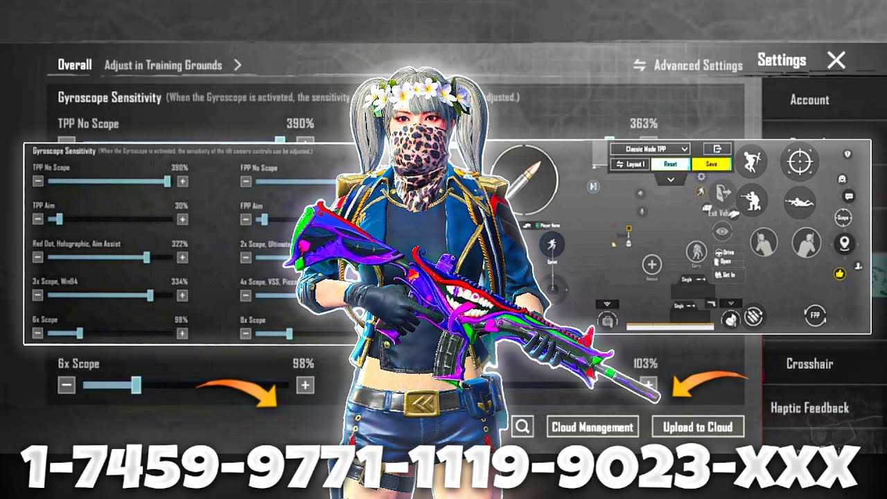 NEW UPDATE 4.2🔥BEST SENSITIVITY CODE + CONTROL SETTINGS BGMI/PUBG MOBILE