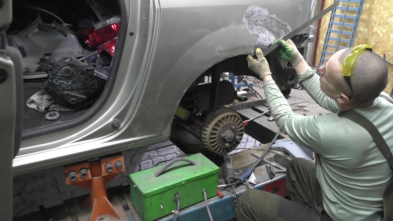 Разбитый Ларгус 🚗 ремонт гнилой арки ⛏