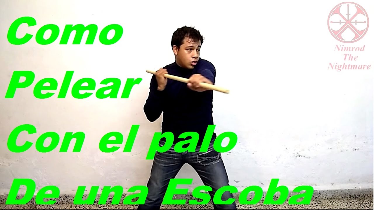 Como pelear con un simple palo de escoba si se rompe  completo o rompiéndolo intencionalmente