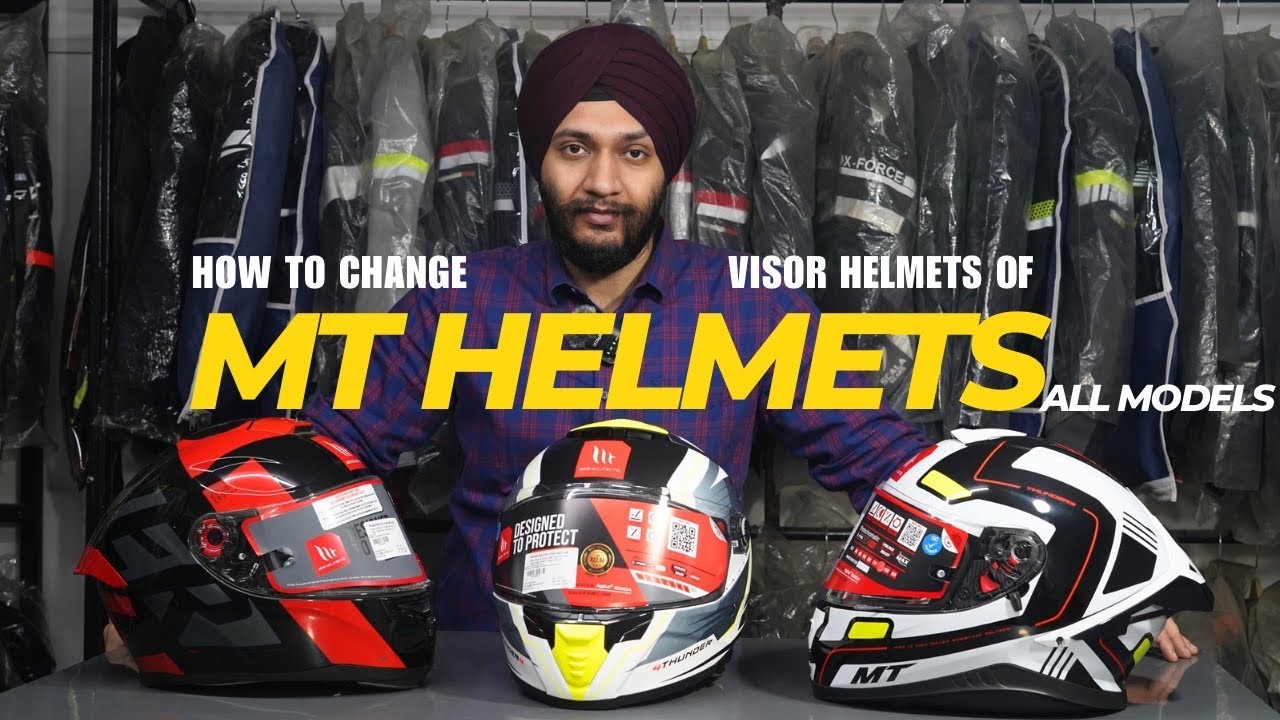 HOW TO CHANGE VISOR OF MT HELMETS | All Models | MT HUMMER , THUNDER3 PRO , REVENGE 2 , THUNDER4