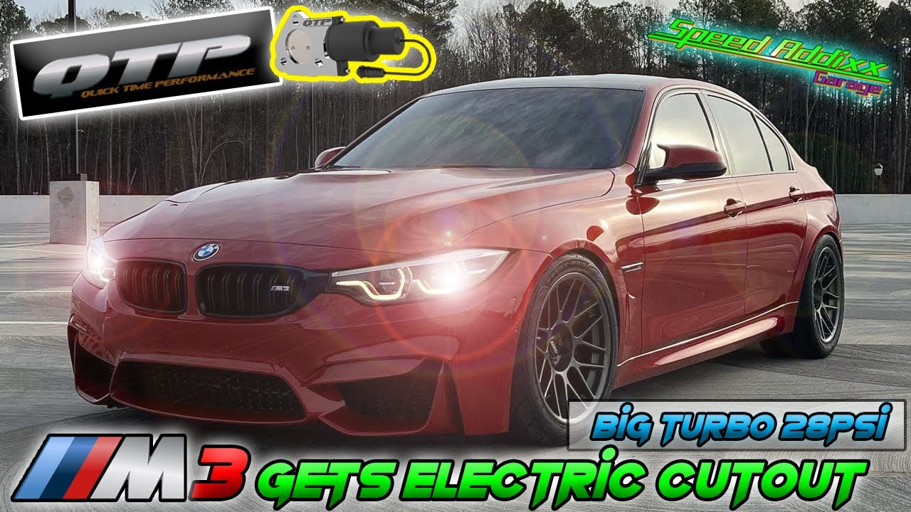 2015 BMW M3 aka F80 gets a QTP 3.5-inch Electric Exhaust Cutout!! SICK!!
