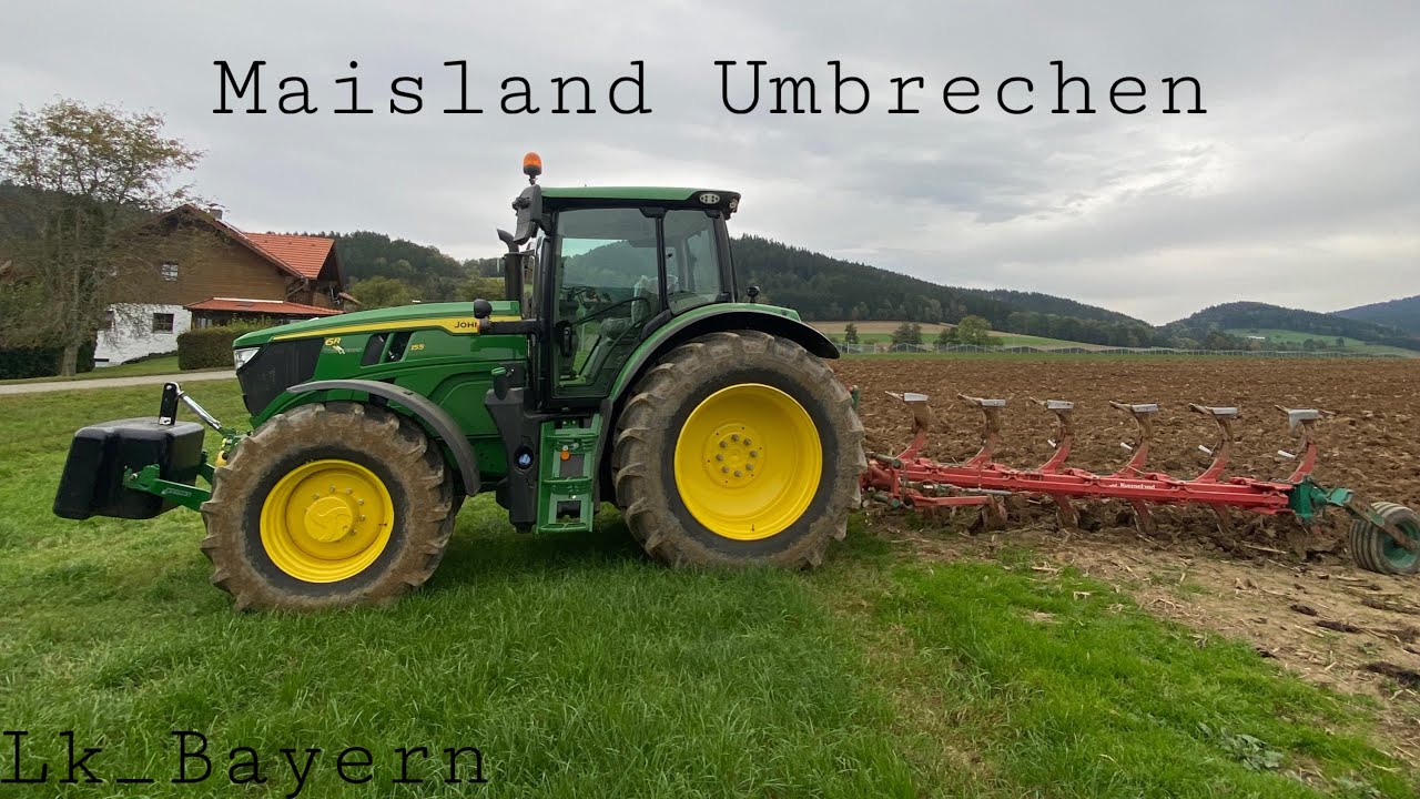 Let‘s Drive John-Deere 6155R + Kverneland Pflug (Cabview #37)