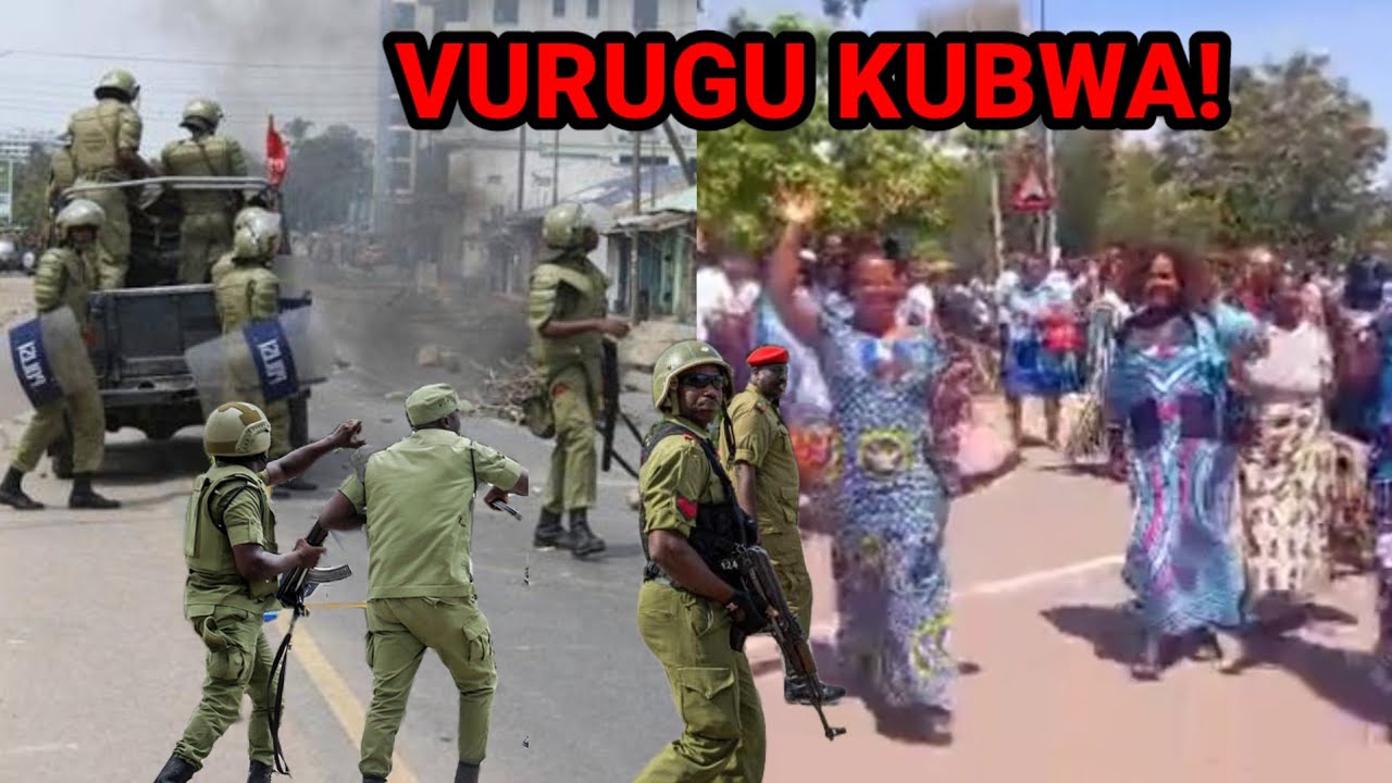 VURUGU KUBWA POLISI NA CHADEMA MABOMU YA MACHOZI YARINDIMA.