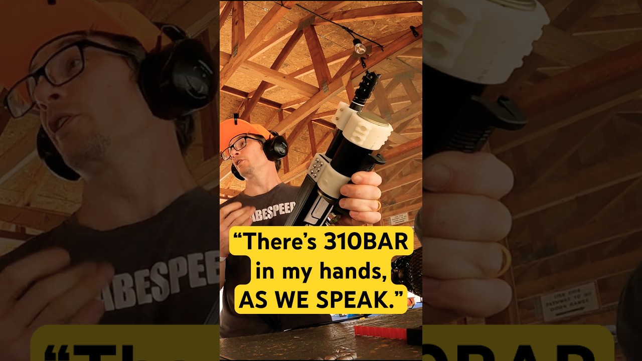 TITAN SUB PRESSURE (4500PSI) Sends SLUGS in THIS 50 CAL AIRGUN #shorts #funny #viral