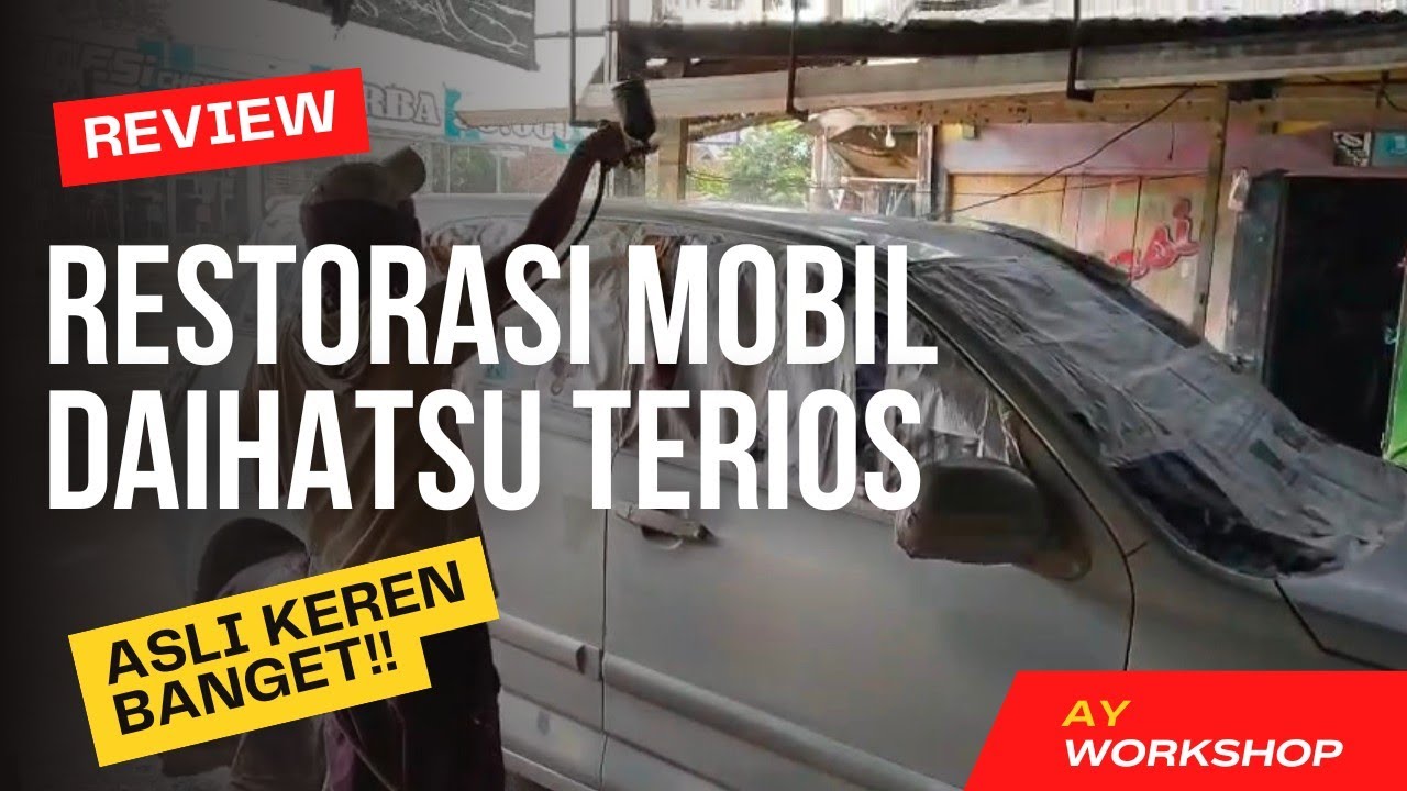 Restorasi Mobil Daihatsu Terios Gak nyangka mobil yang  sudah kusam jadi seperti baru lagi 