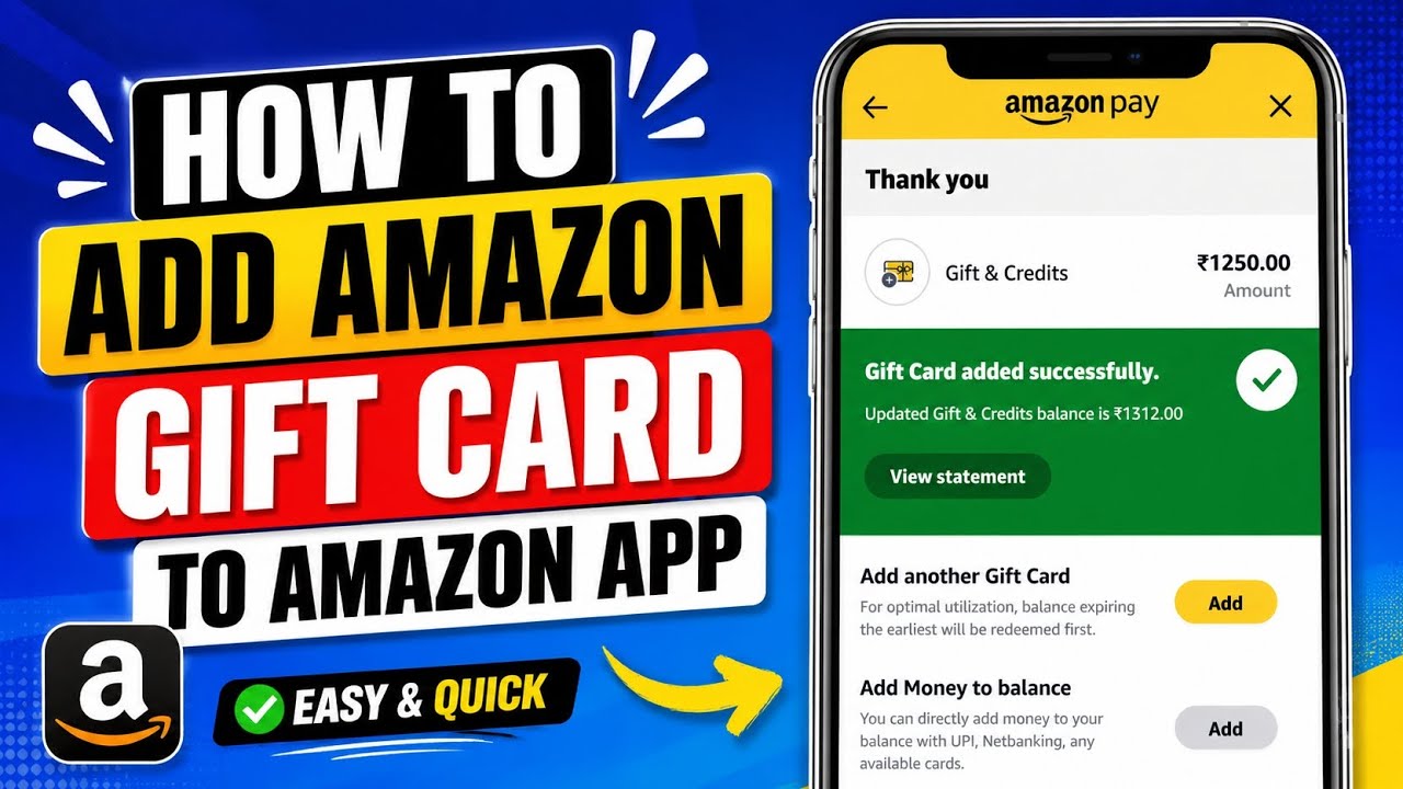 Как добавить подарочный сертификат Amazon на баланс Amazon Pay