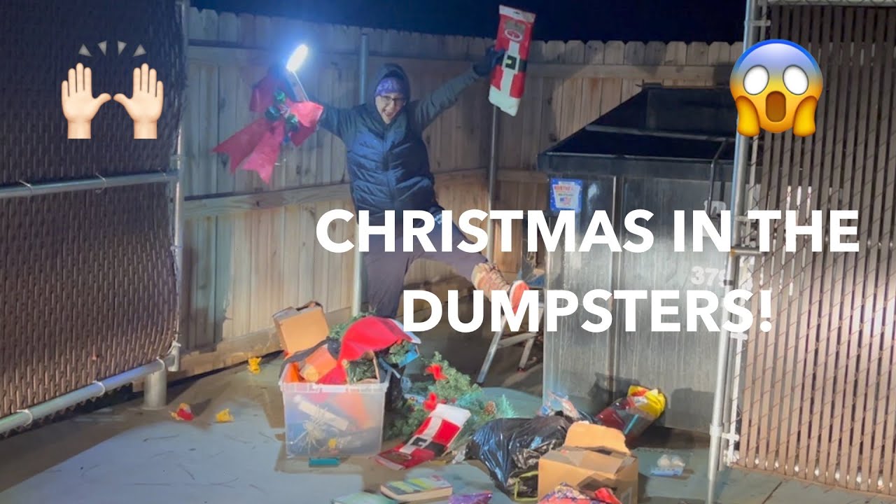 DUMPSTER DIVIN// WE FOUND XMAS & HALLOWEEN IN THE TRASH! PLUS SO MUCH MORE!