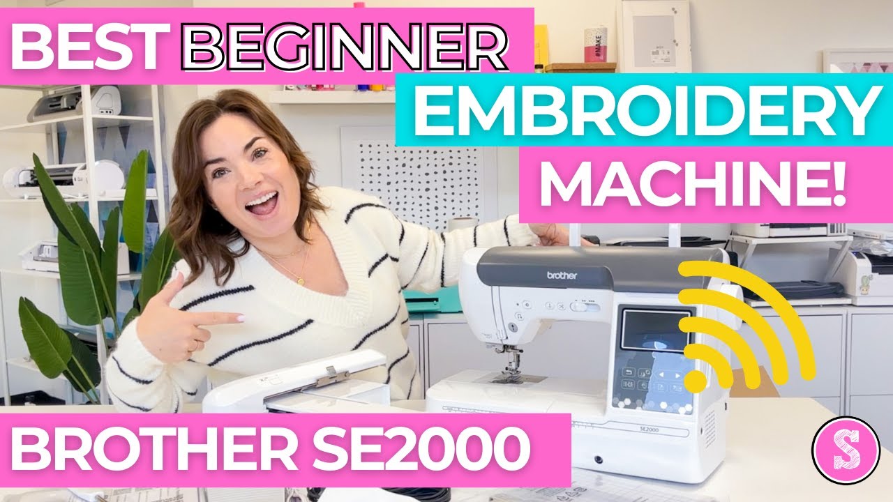Easiest Embroidery Machine for Beginners 🤯 Brother SE2000 Even Threads Itself!