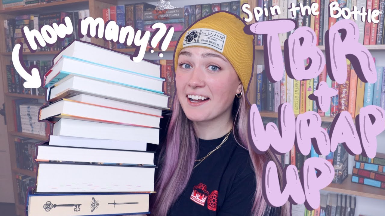 a VERY chaotic spin the bottle TBR game + reading wrap up😅📚
