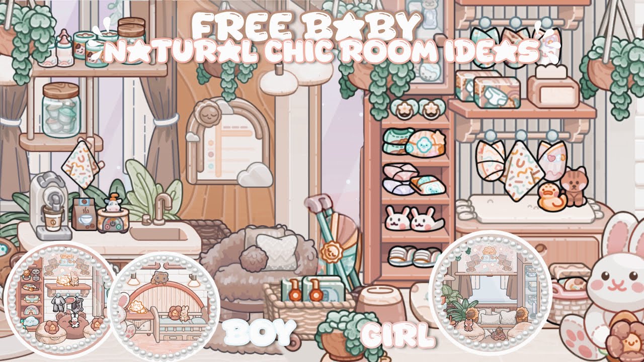 FREE CUTE BABY AND TODDLER NATURAL CHIC ROOM IDEAS || AVATAR WORLD #avatarworld  #pazu 