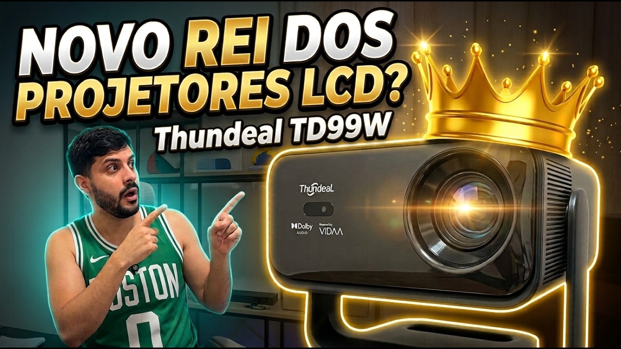 👑 NOVO REI DOS PROJETORES LCD? CONHE&Ccedil;A O THUNDEAL TD99W